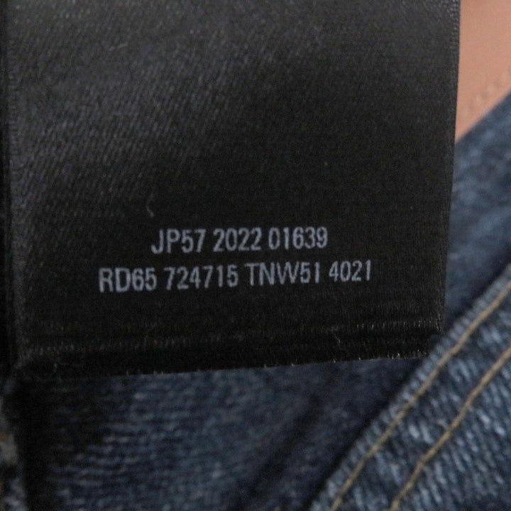 Excellent BALENCIAGA Denim pants RELAXED JEANS DEEP BLUE Button fly
