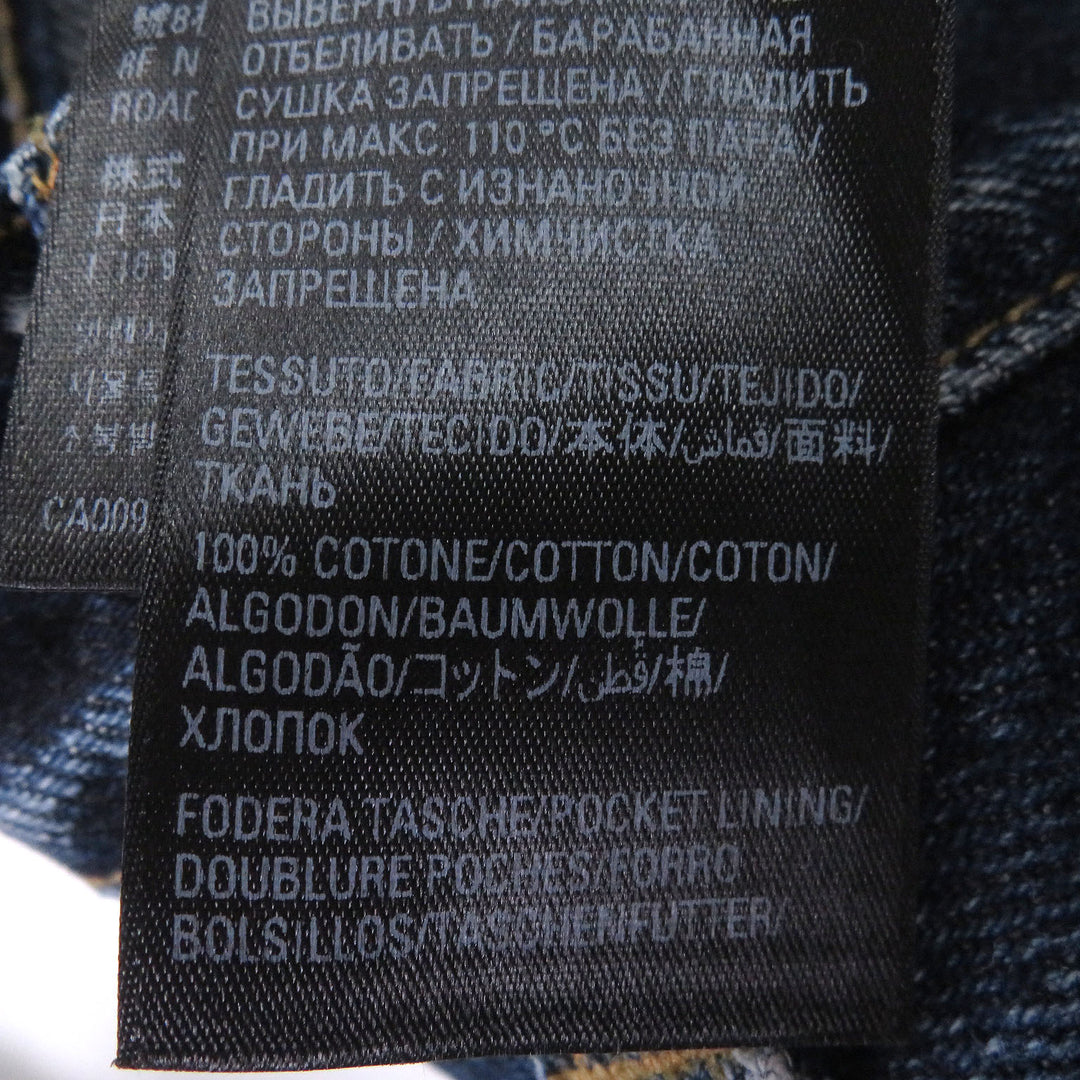 Excellent BALENCIAGA Denim pants RELAXED JEANS DEEP BLUE Button fly