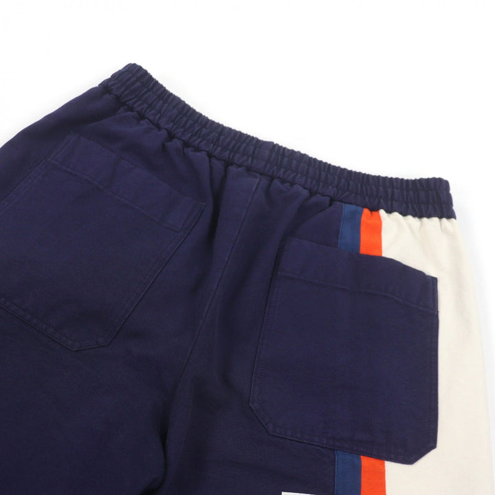 Great GUCCI Shorts Logo print Navy cotton mens 44 666529