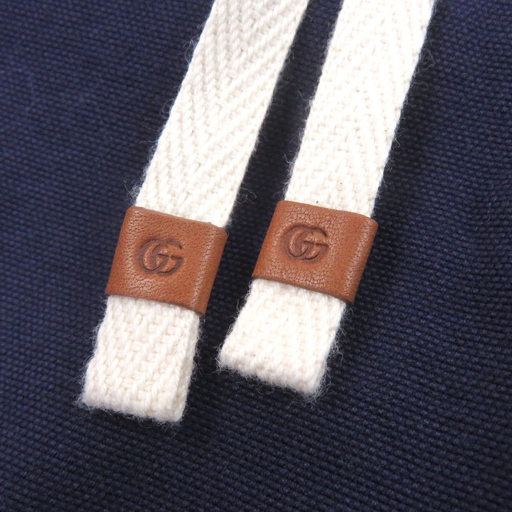 Great GUCCI Shorts Logo print Navy cotton mens 44 666529