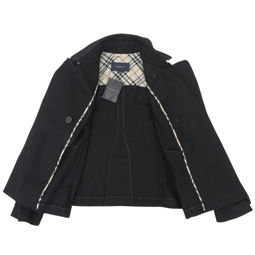 Pristine BURBERRY LONDON trench coat Logo buttons, Nova check lining, wool 44