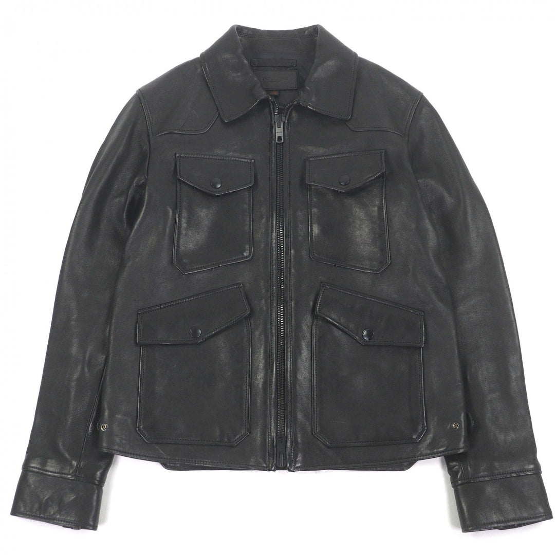 Great COACH leather jacket Riders black Sheep leather mens S