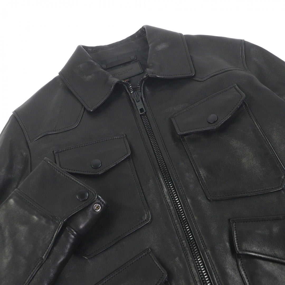Great COACH leather jacket Riders black Sheep leather mens S