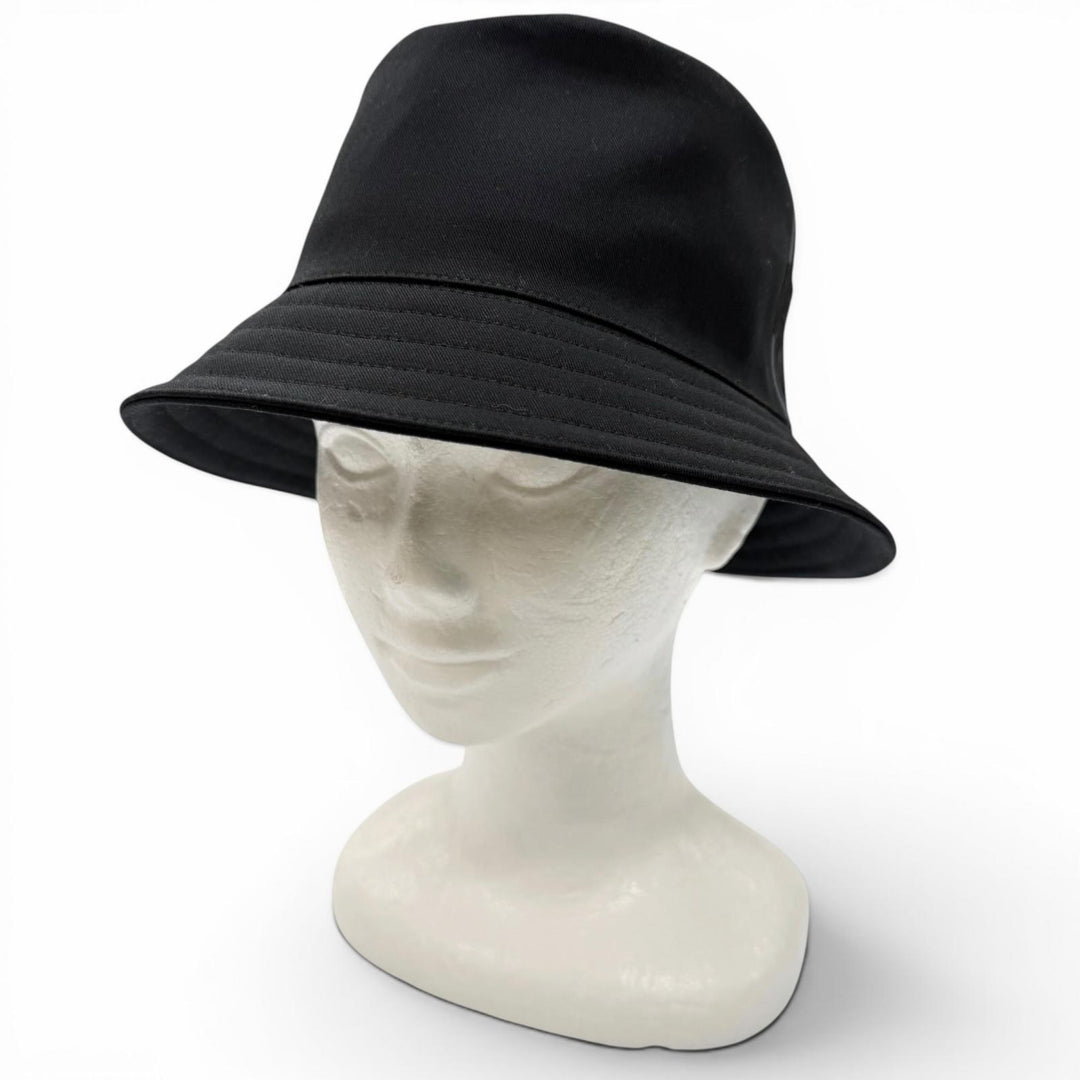 Pristine HERMES hat black cotton mens