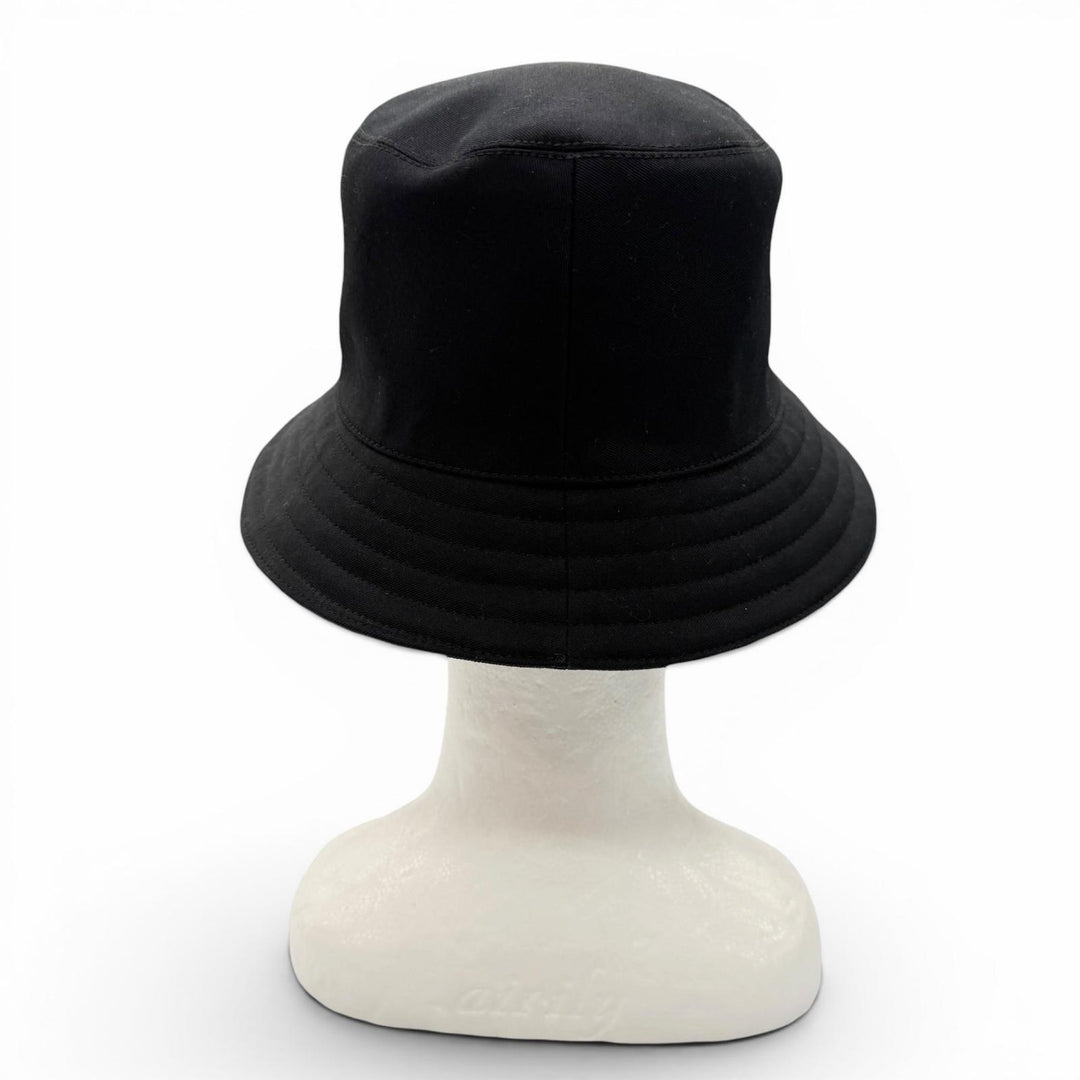 Pristine HERMES hat black cotton mens