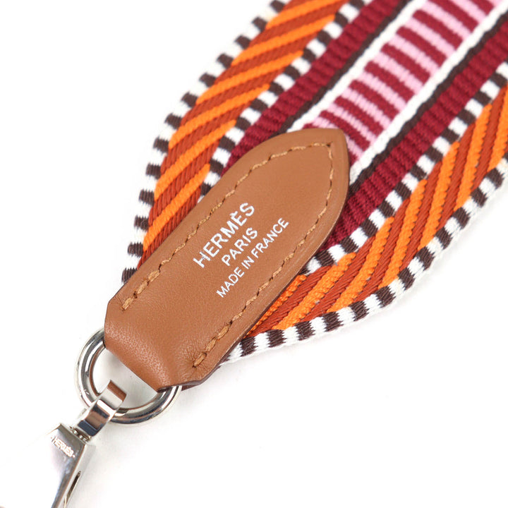 Great HERMES Shoulder strap Bundriere San Glucaval Tower ash Women