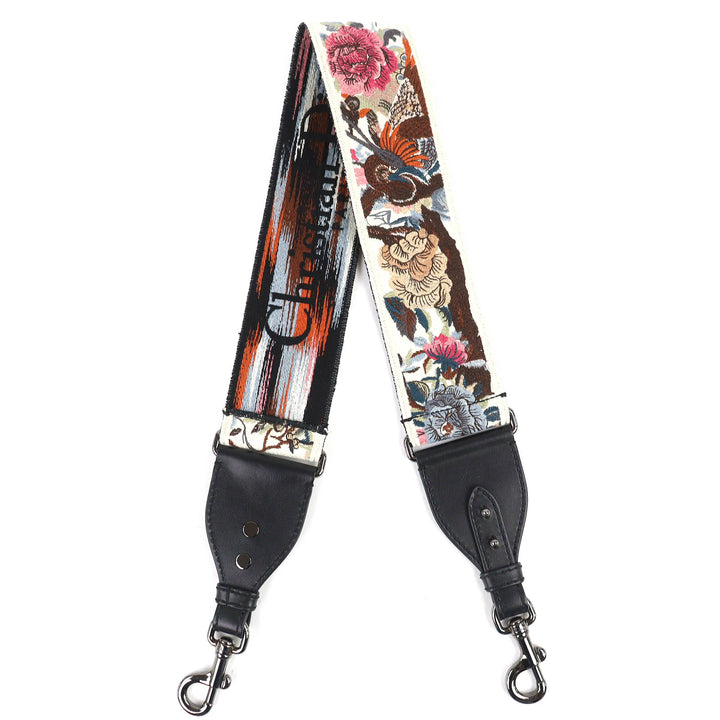 Excellent Christian Dior Shoulder strap Floral embroidery, logo embroidery