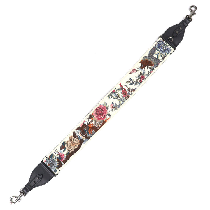 Excellent Christian Dior Shoulder strap Floral embroidery, logo embroidery