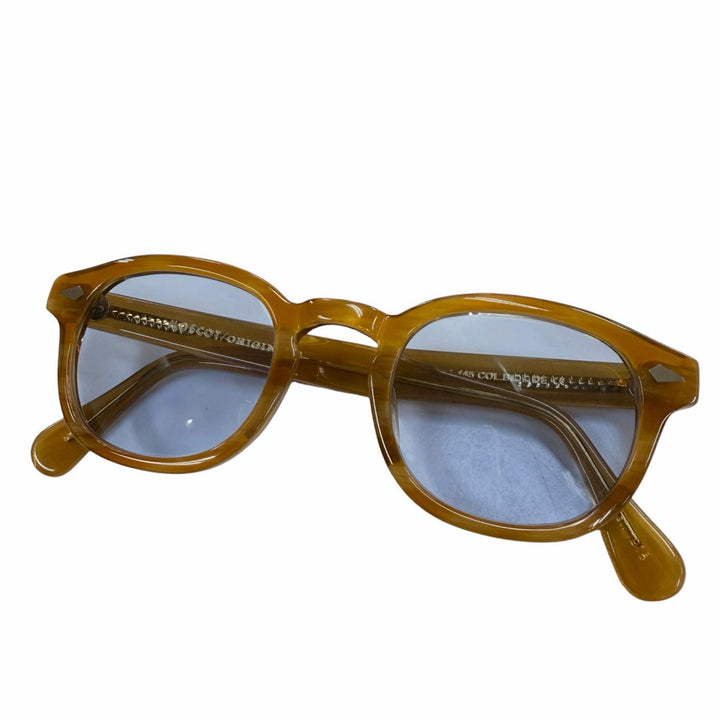 Excellent MOSCOT sunglasses LEMTOSH Eyewear Clear brown mens