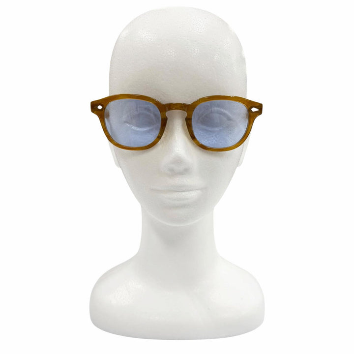 Excellent MOSCOT sunglasses LEMTOSH Eyewear Clear brown mens