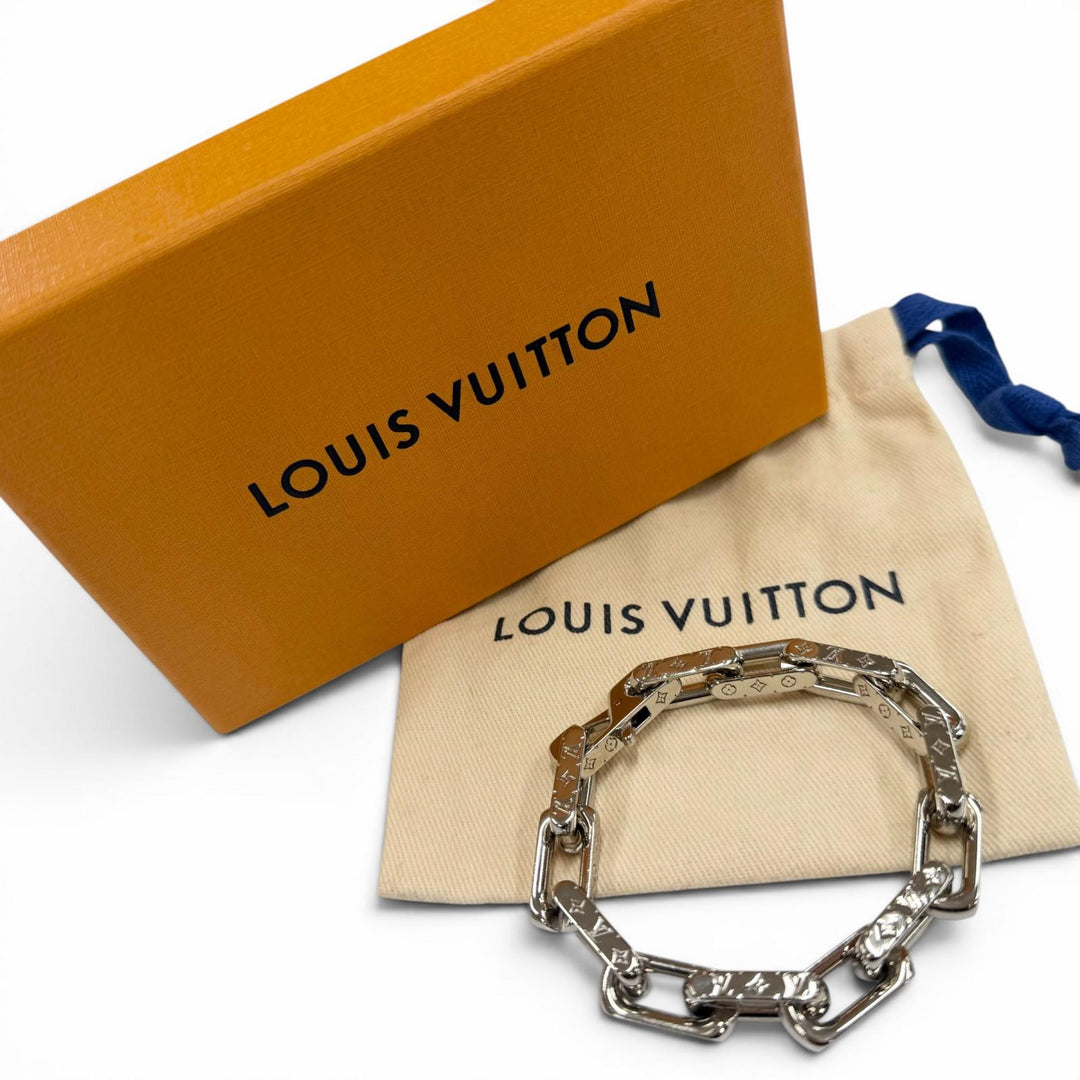Excellent LOUIS VUITTON bracelet Bracelet/Chain monogram Collier Silver