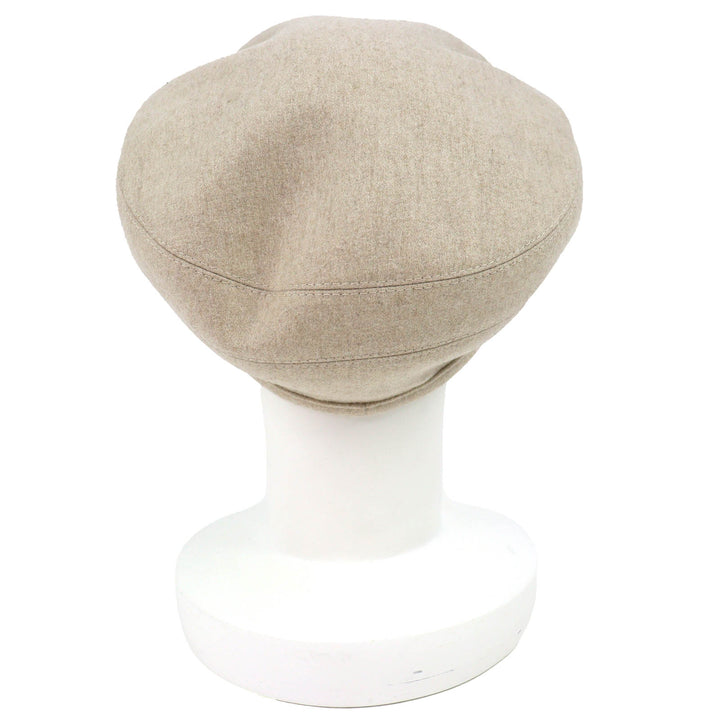 Pristine HERMES beret Saint Honoré Serie button beige cashmere Women 57