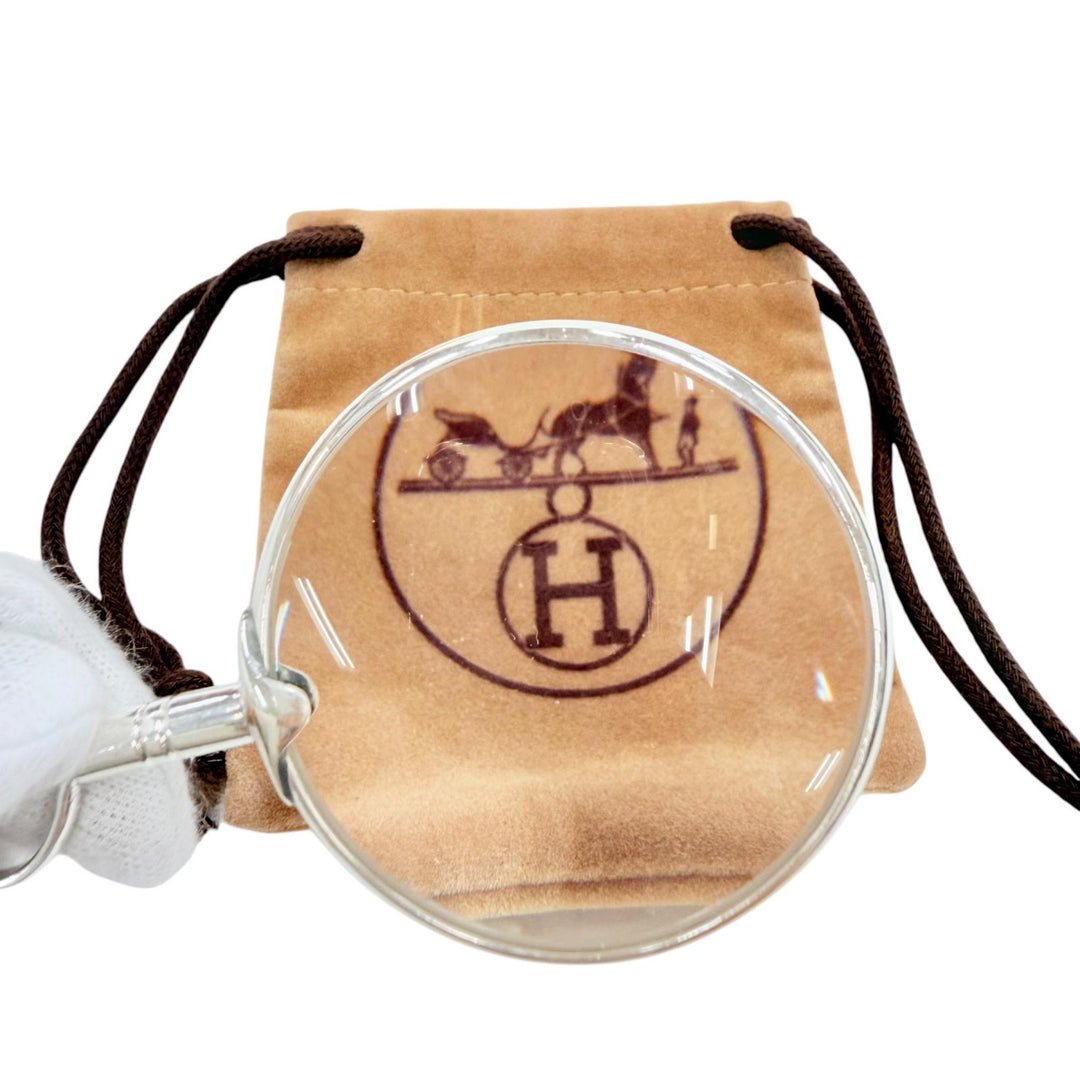 Excellent HERMES Necklace Loupe Silver 925 Women