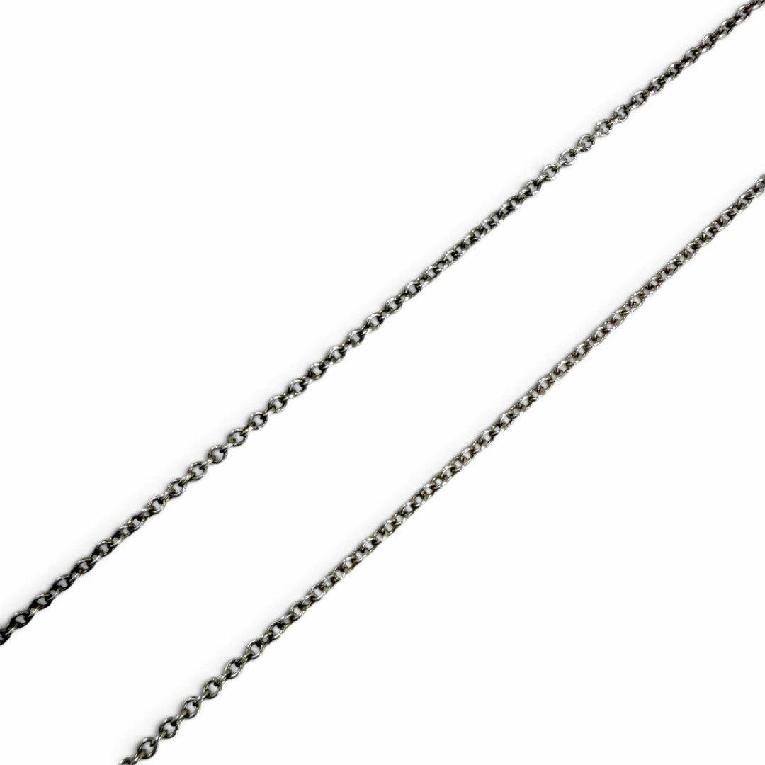 Great TIFFANY&Co. Double Open Heart Necklace Extra Mini Silver AG925 Women