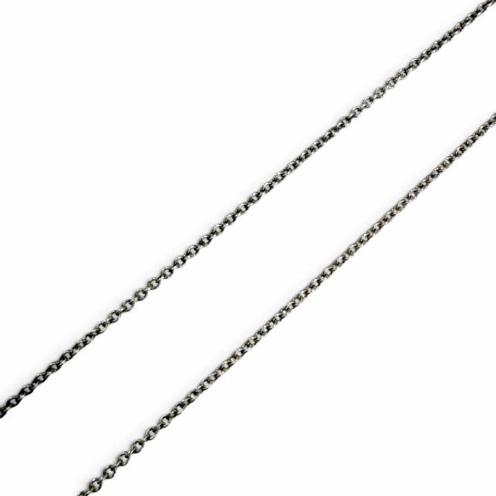 Great TIFFANY&Co. Double Open Heart Necklace Extra Mini Silver AG925 Women