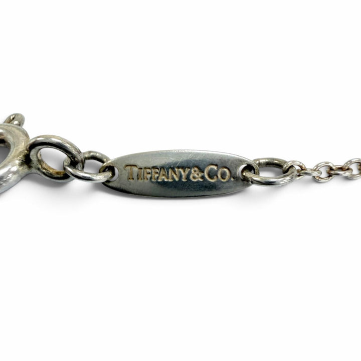 Great TIFFANY&Co. Double Open Heart Necklace Extra Mini Silver AG925 Women