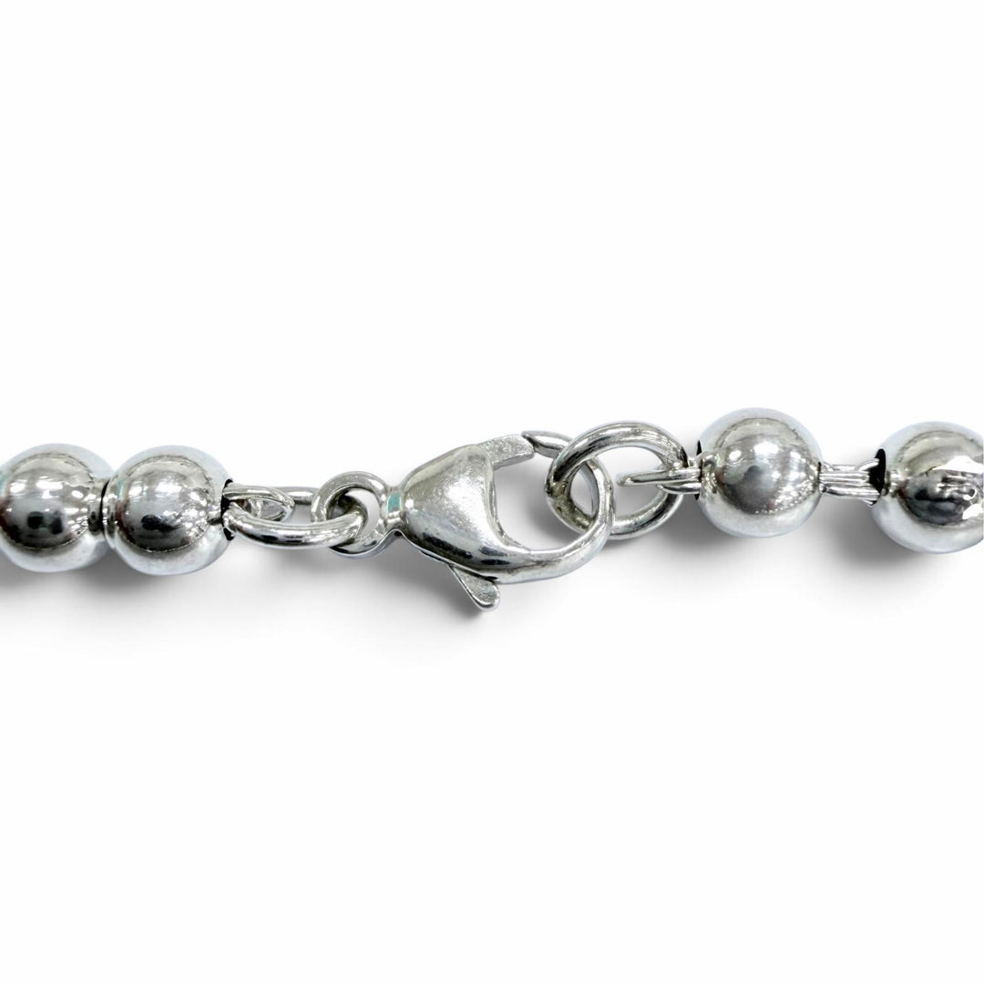 Great TIFFANY&Co. bracelet Mini Heart Tag Ball Chain Bracelet Silver 925 Women
