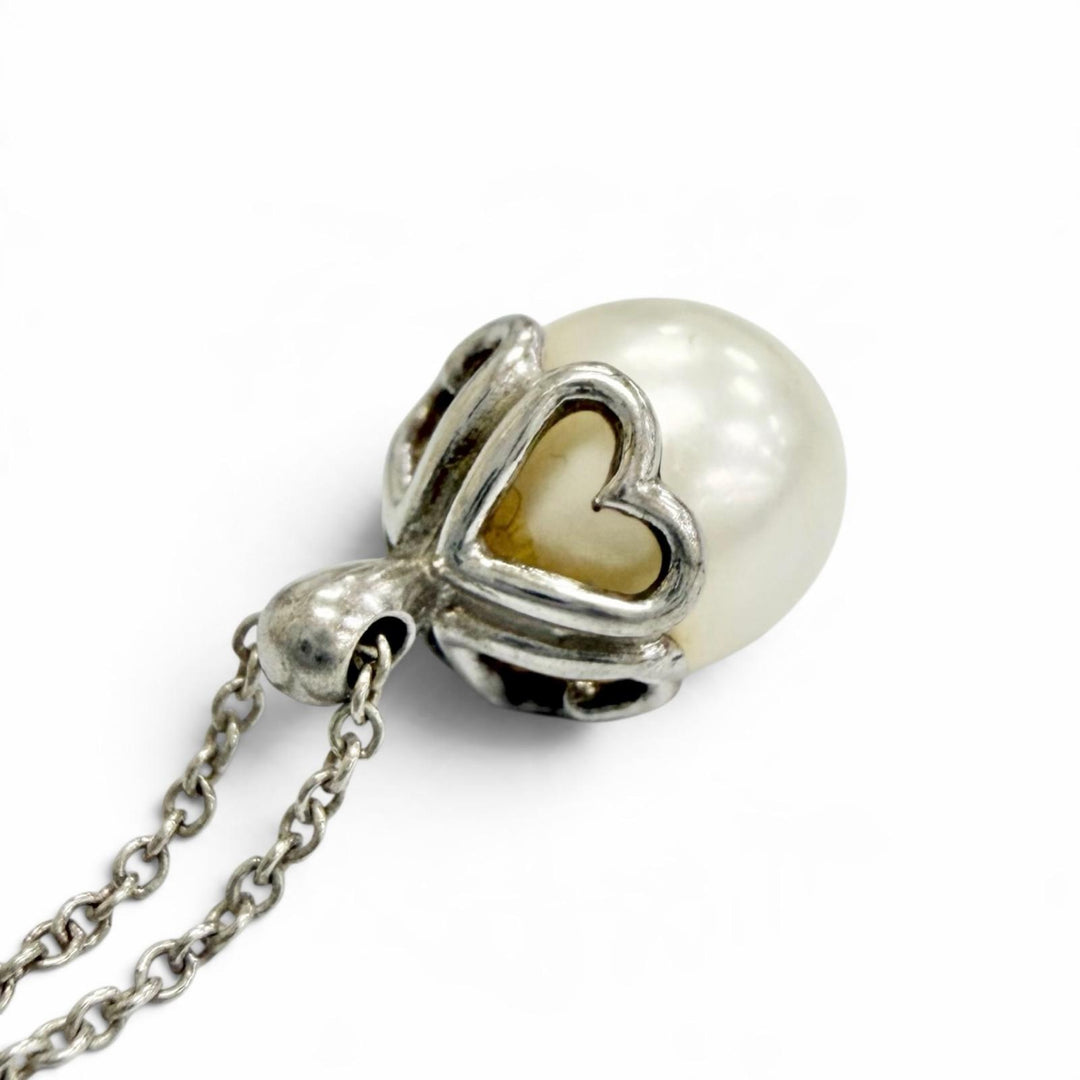 Great TIFFANY&Co. Necklace Open heart necklace accessory Silver 925 Women