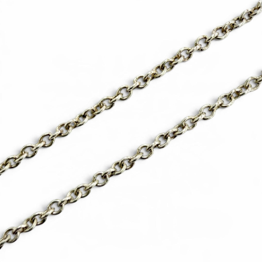Great TIFFANY&Co. Necklace Open heart necklace accessory Silver 925 Women