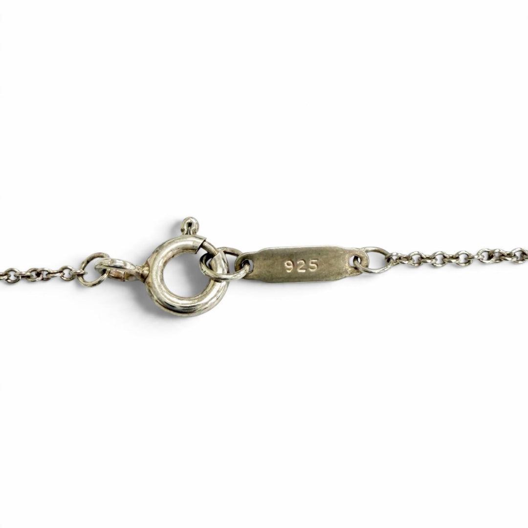 Great TIFFANY&Co. Necklace Open heart necklace accessory Silver 925 Women