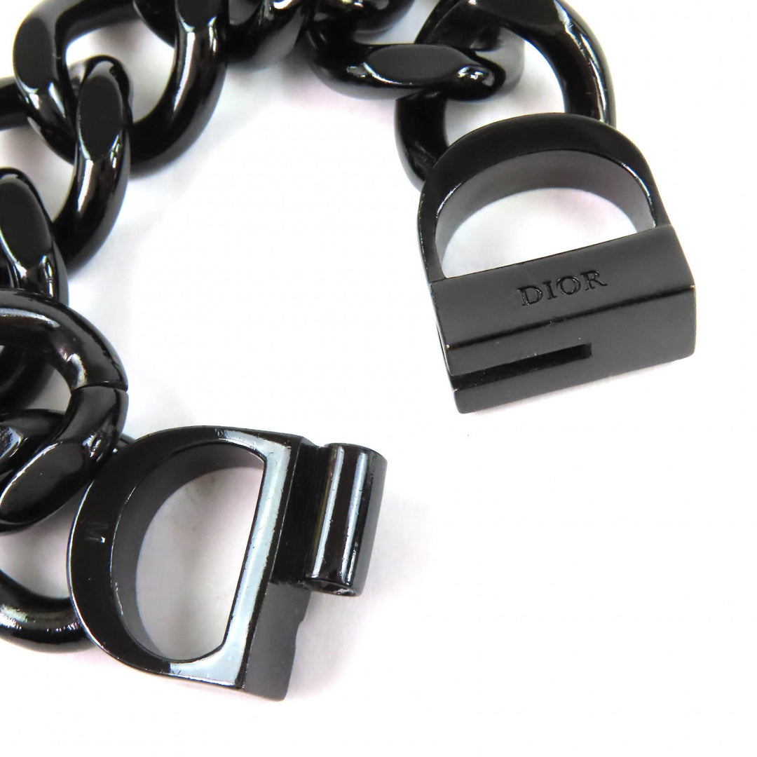 Great DIOR bracelet CD ICON Chain Link Bracelet black Women