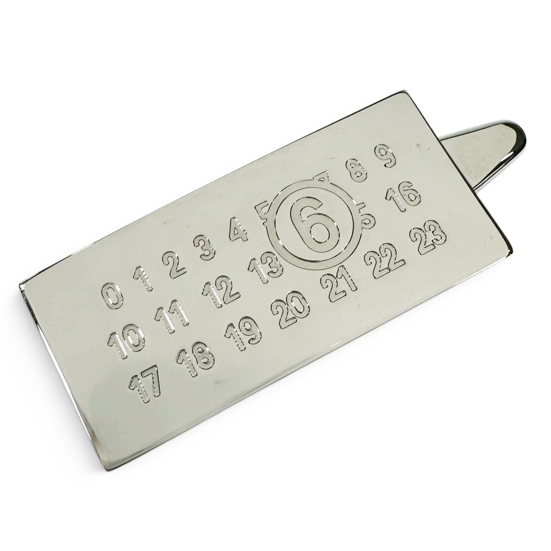Excellent MM6 Maison Margiela hair accessory Numbered logo hairpin Silver Women