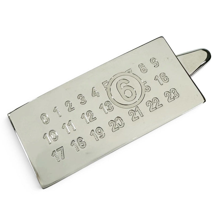 Excellent MM6 Maison Margiela hair accessory Numbered logo hairpin Silver Women