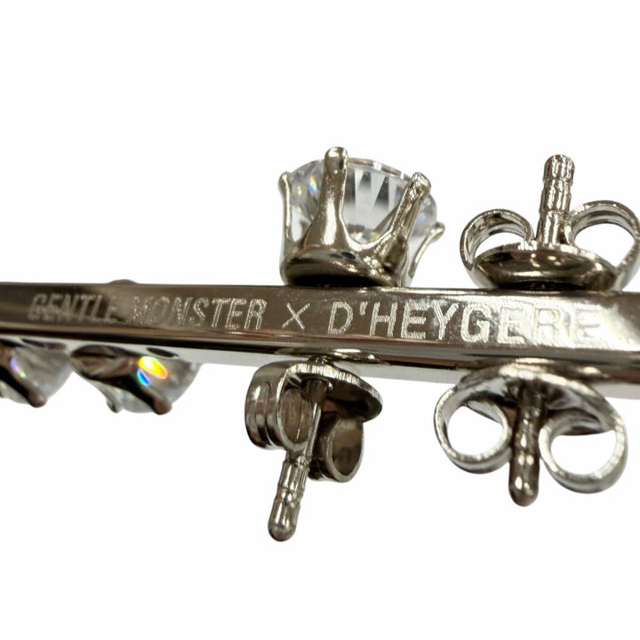 Great GENTLE MONSTER DHEYGERE Glasses PIERCED Silver mens