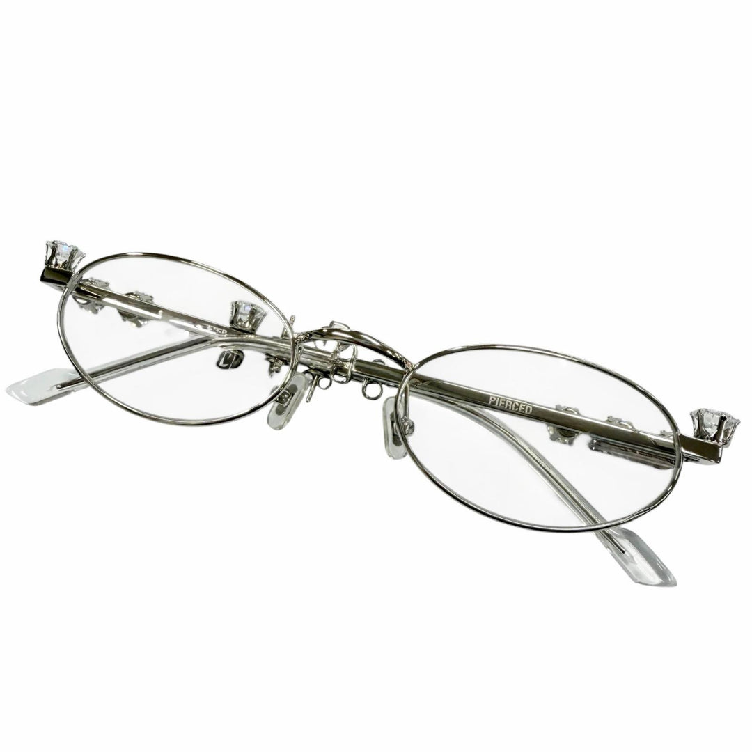 Great GENTLE MONSTER DHEYGERE Glasses PIERCED Silver mens