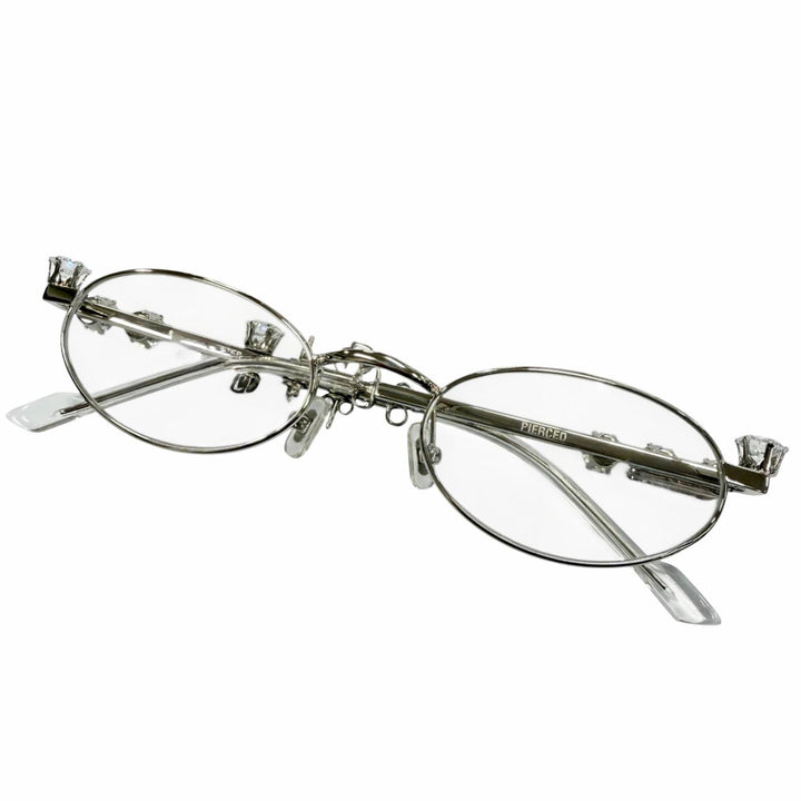 Great GENTLE MONSTER DHEYGERE Glasses PIERCED Silver mens