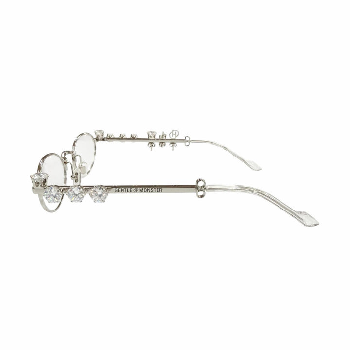 Great GENTLE MONSTER DHEYGERE Glasses PIERCED Silver mens
