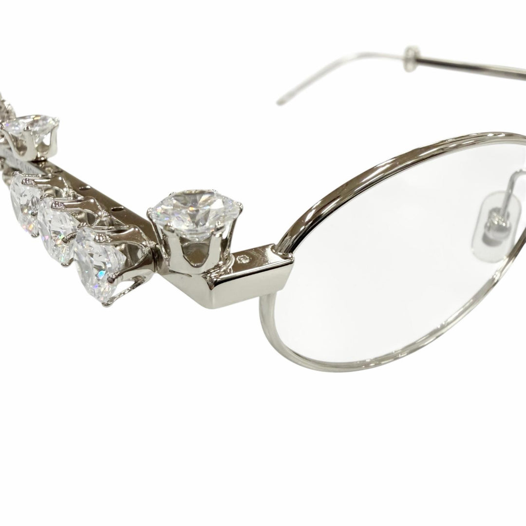 Great GENTLE MONSTER DHEYGERE Glasses PIERCED Silver mens