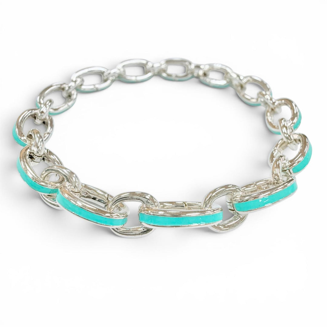 Excellent TIFFANY&Co. bracelet Clasping Links Silver 925 Women