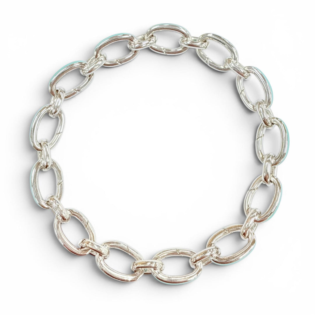 Excellent TIFFANY&Co. bracelet Clasping Links Silver 925 Women