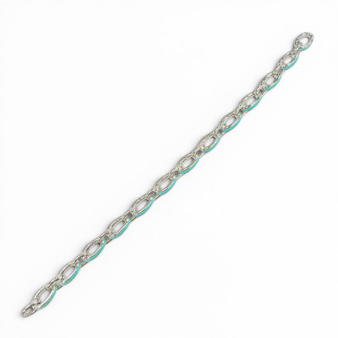Excellent TIFFANY&Co. bracelet Clasping Links Silver 925 Women