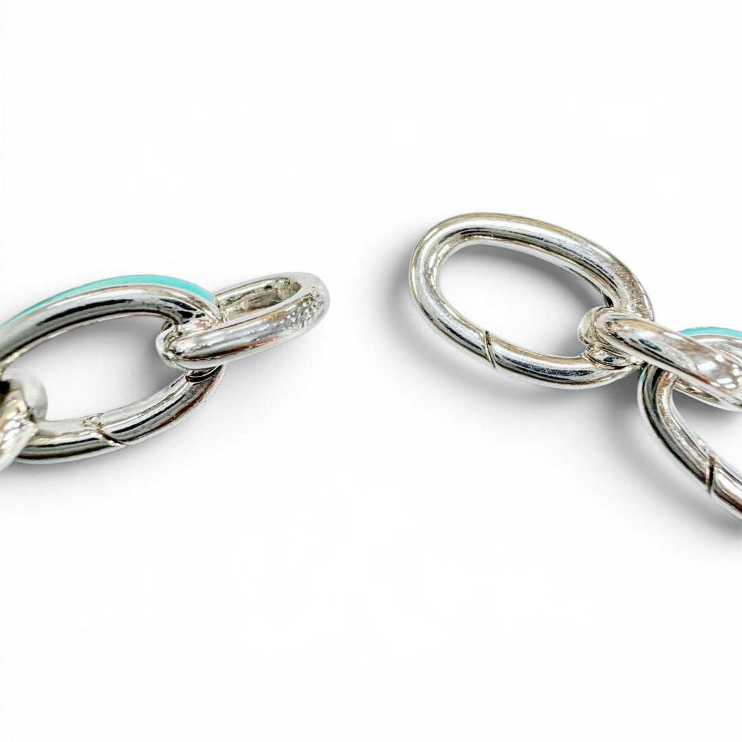 Excellent TIFFANY&Co. bracelet Clasping Links Silver 925 Women