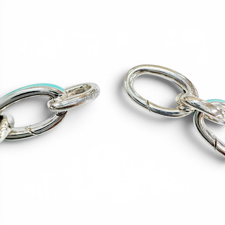 Excellent TIFFANY&Co. bracelet Clasping Links Silver 925 Women