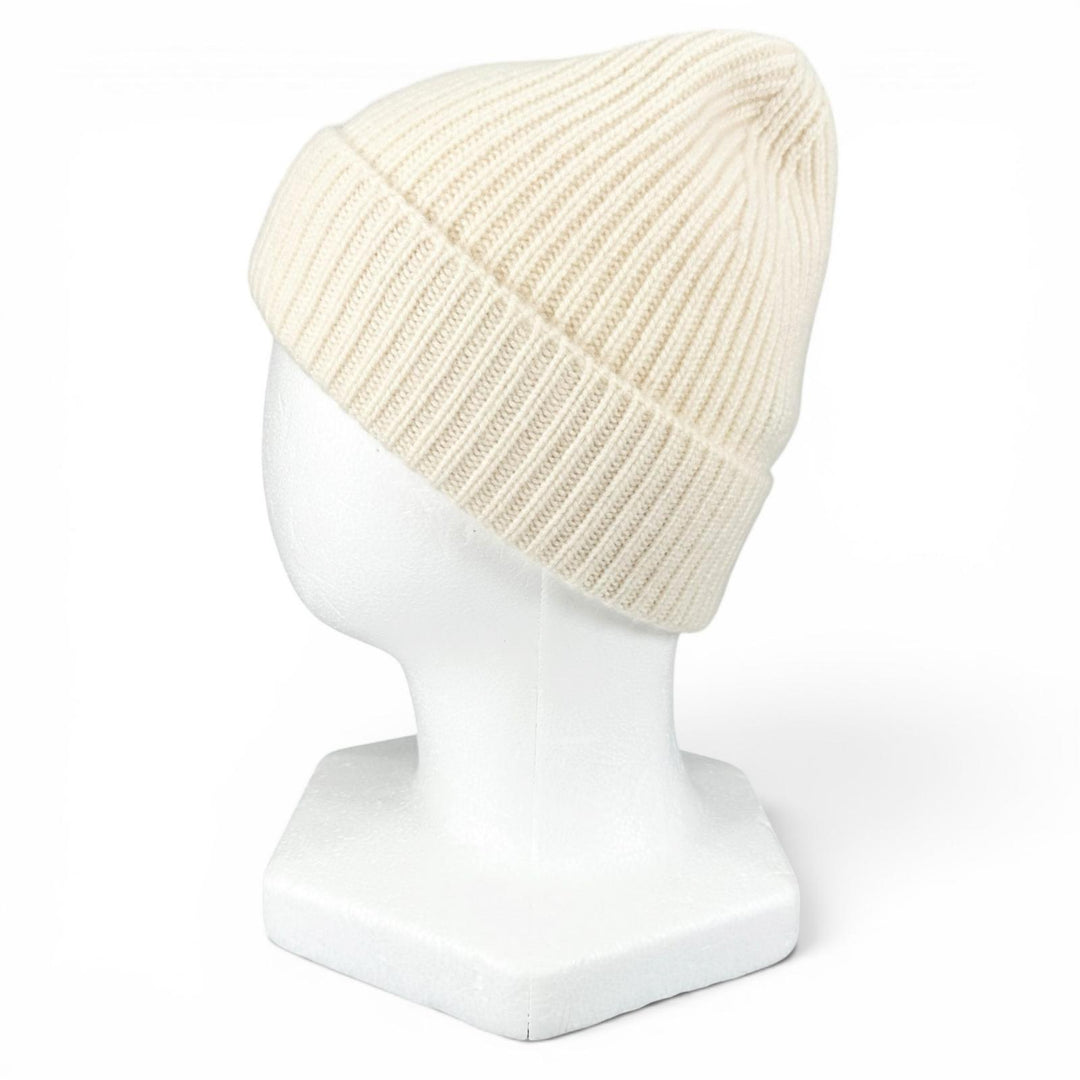 Great LOUIS VUITTON Knit cap Beanie LV Spark white cashmere Women M77882