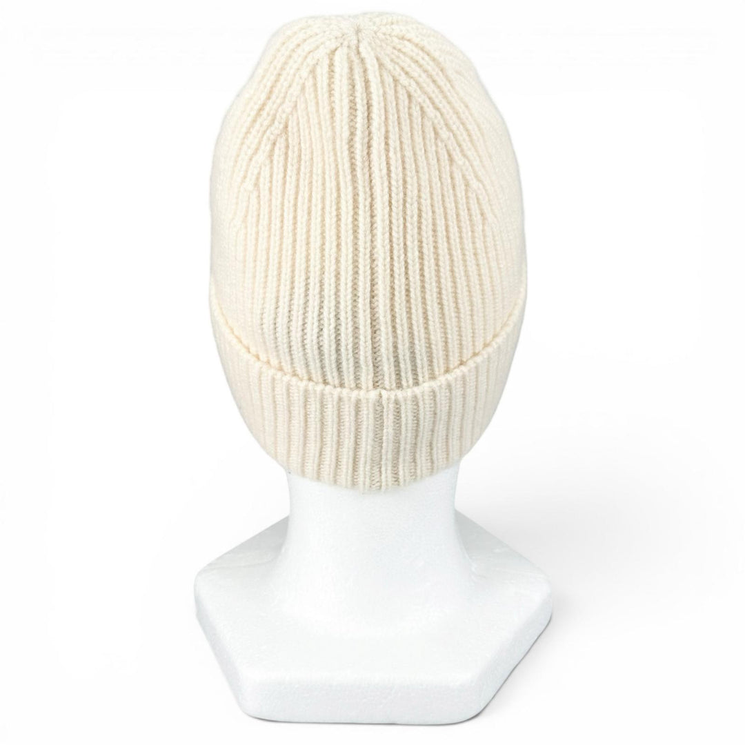 Great LOUIS VUITTON Knit cap Beanie LV Spark white cashmere Women M77882