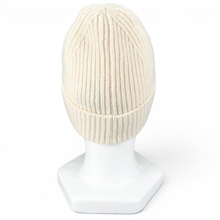 Great LOUIS VUITTON Knit cap Beanie LV Spark white cashmere Women M77882