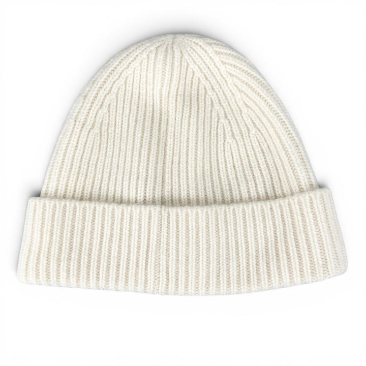 Great LOUIS VUITTON Knit cap Beanie LV Spark white cashmere Women M77882