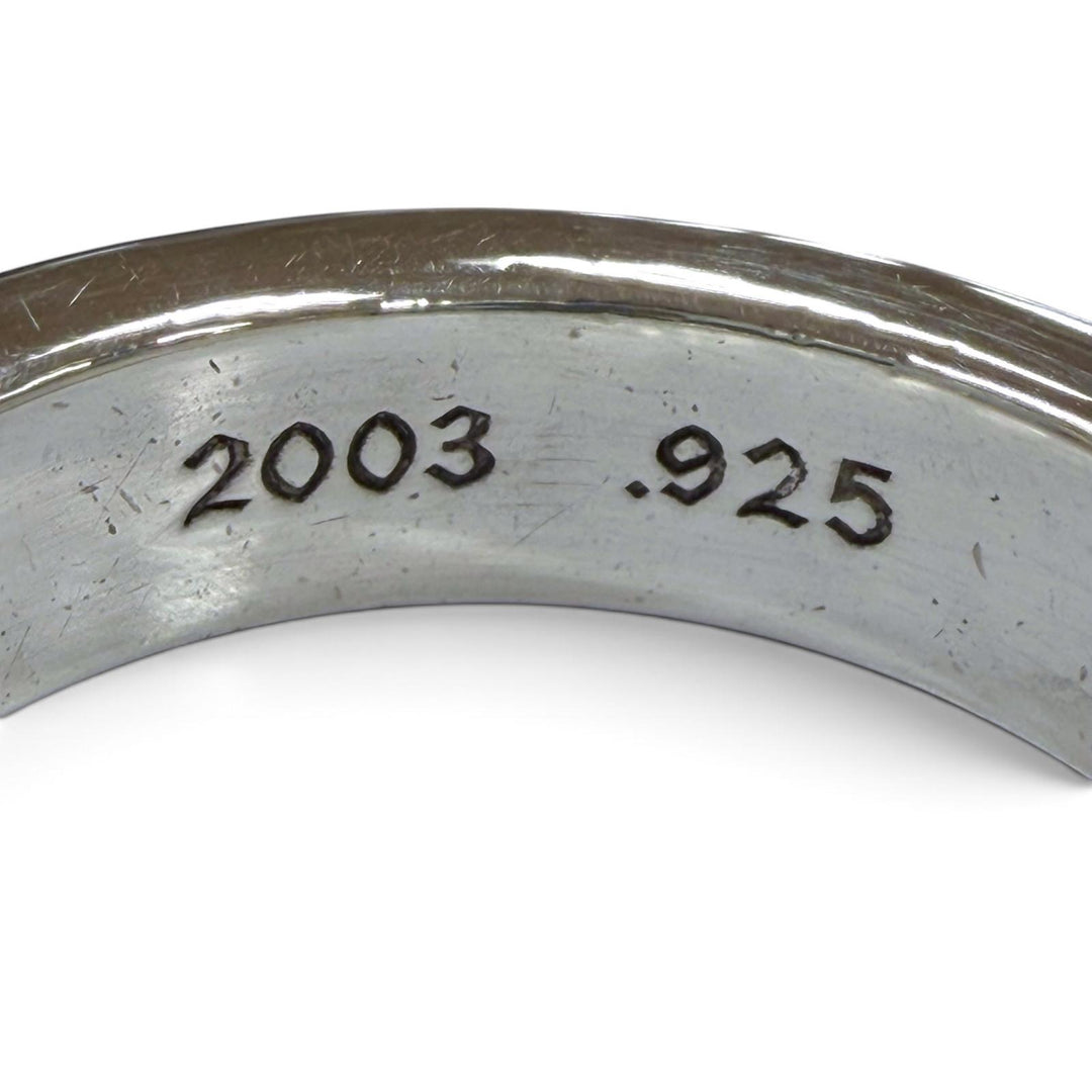 Great CHROME HEARTS Ring ring 0.2"" Spacer Forever Silver 925 mens