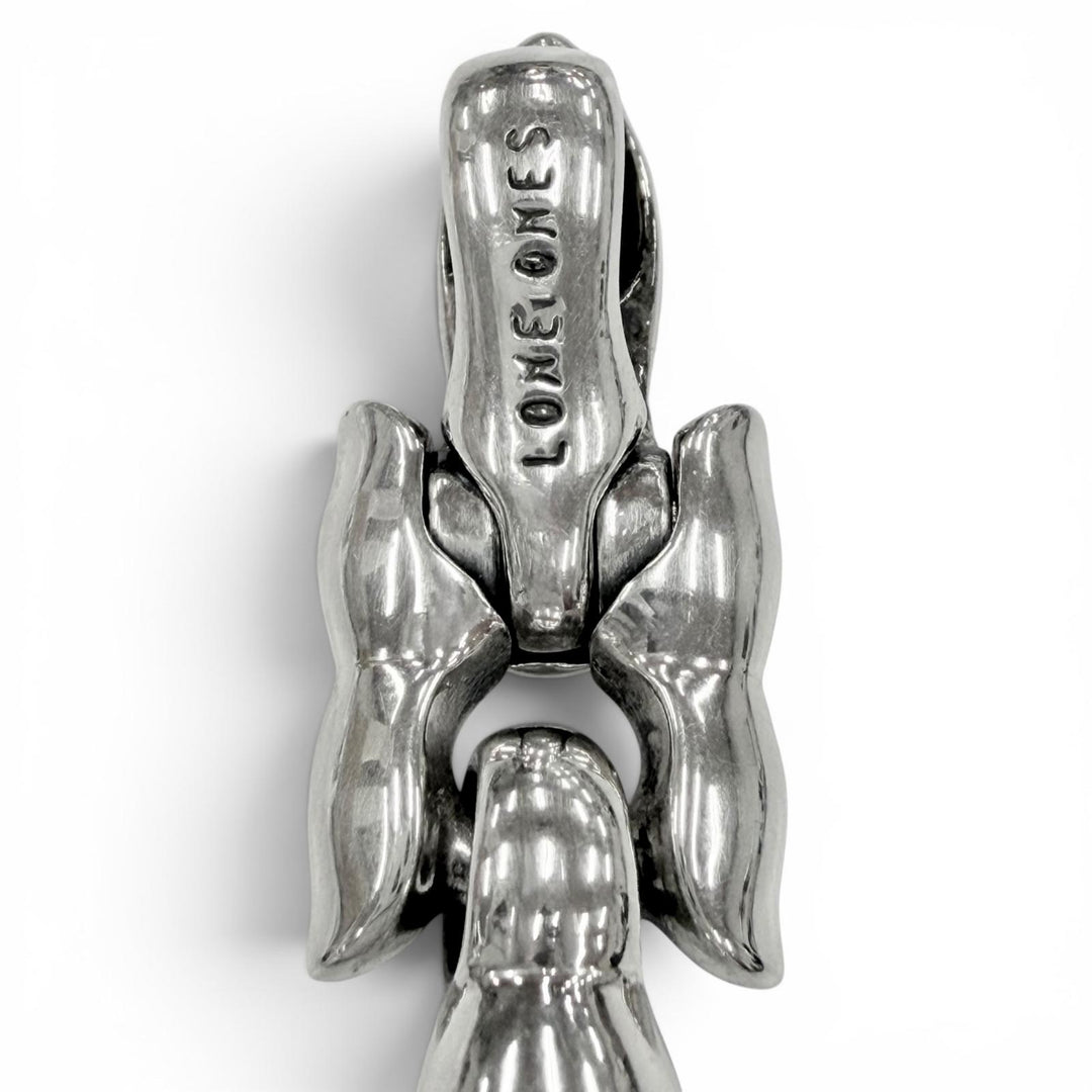Excellent LONE ONES Pendant top Tearbell Key Clasp M Silver SV925 mens