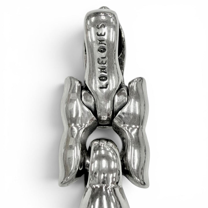 Excellent LONE ONES Pendant top Tearbell Key Clasp M Silver SV925 mens