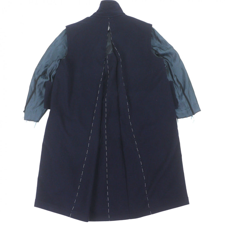 Pristine Maison Margiela coat Navy wool mens 44 S30AA0178