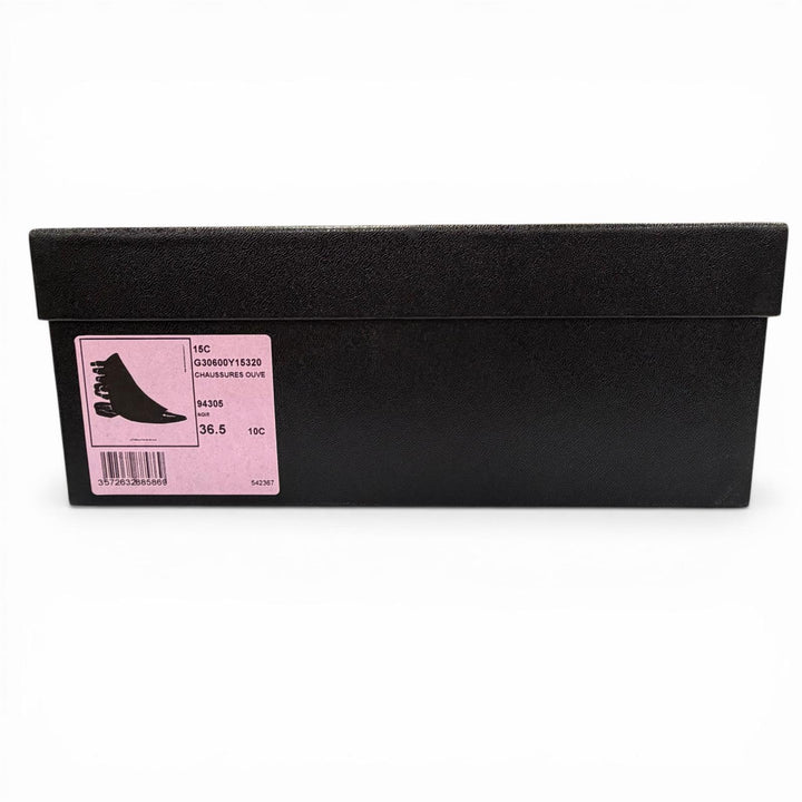 Excellent CHANEL Ankle boots black Suede leather Women 36.5 G30600