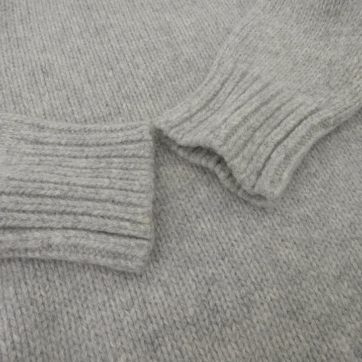 Excellent JIL SANDER knit Turtleneck Asymmetrical Long Sleeve gray wool Women 34