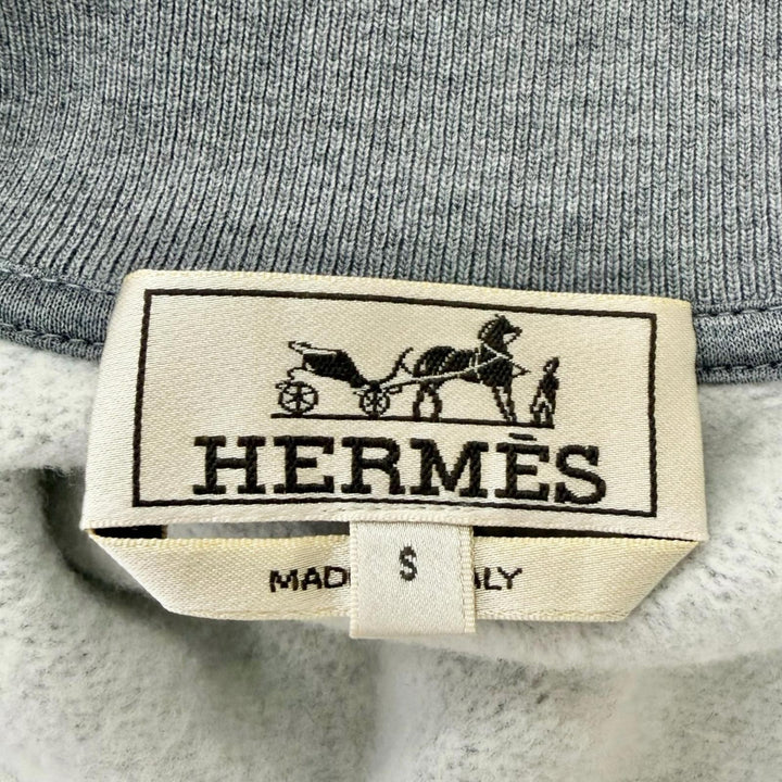 Excellent HERMES Blouson quarter bash Serie Button gray