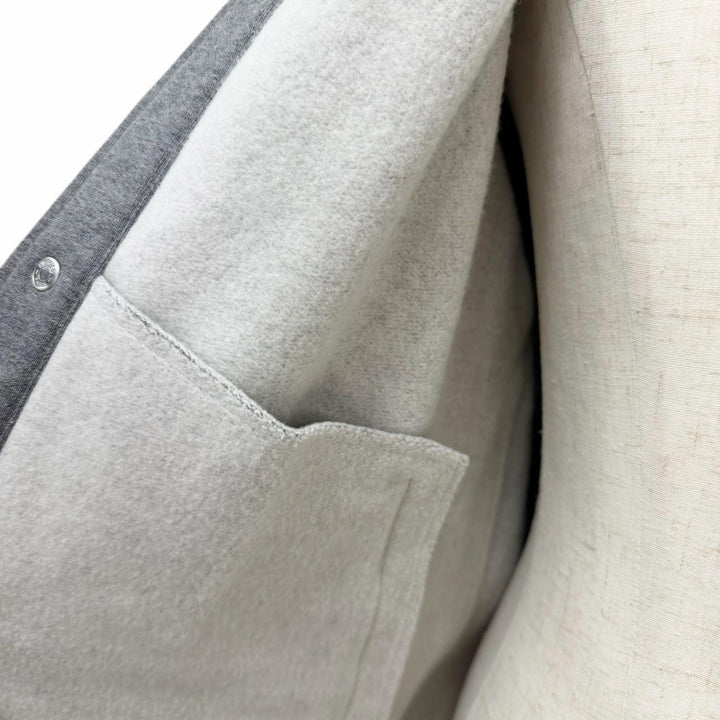 Excellent HERMES Blouson quarter bash Serie Button gray