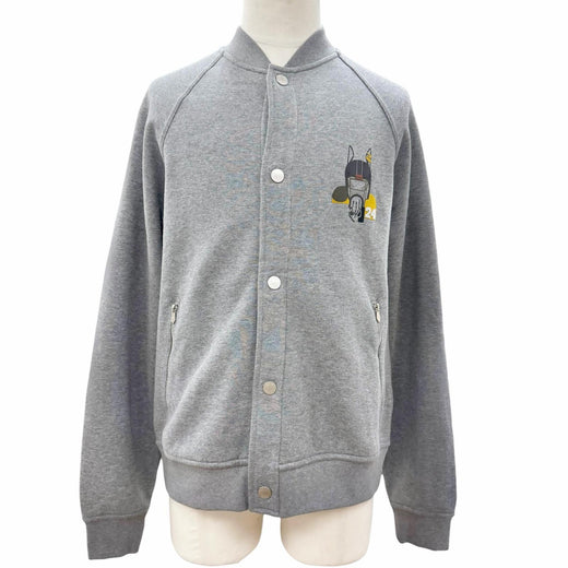 Excellent HERMES Blouson quarter bash Serie Button gray